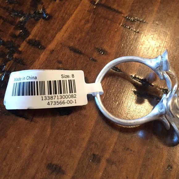 Banana Republic Gorgeous Matte Silver Tone Ring. - Picture 5 of 6